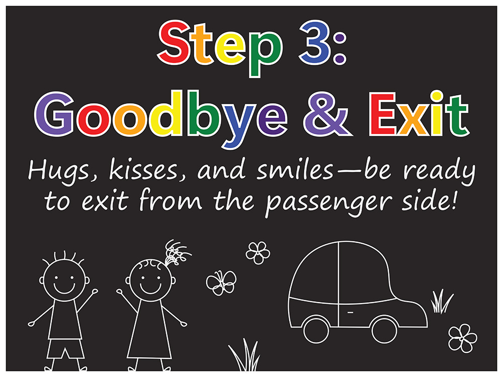 Atoka Public Schools Pick-Up Line Signs.