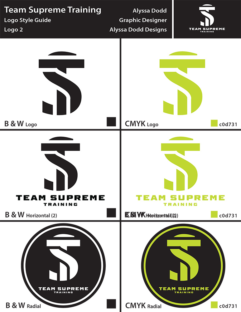 Team Supreme Style Guides.