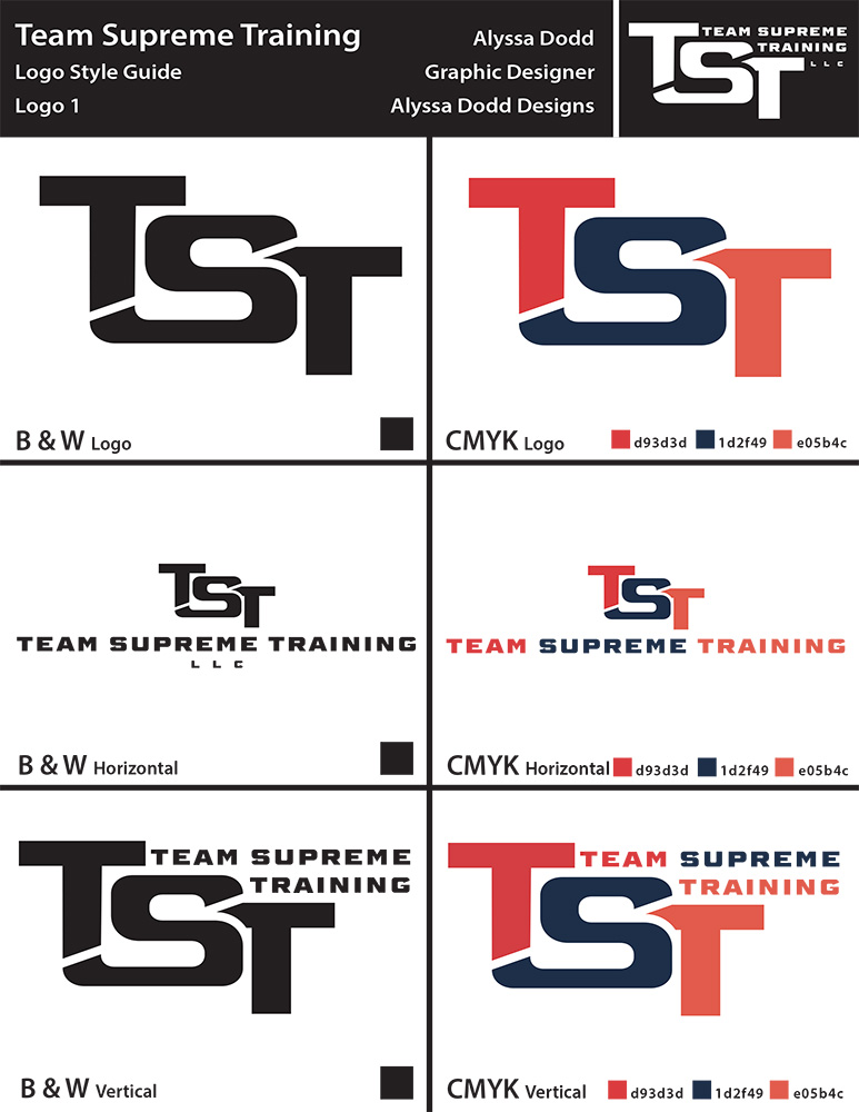 Team Supreme Style Guides.