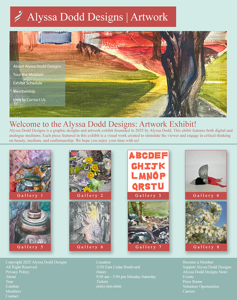 Personal Studio Art Layout.